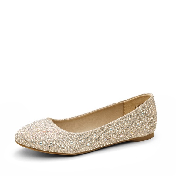 Dream Paris Ballet Rhinestone Sparkly Flats Shoes Women’s size 8 NIB - Picture 5 of 8